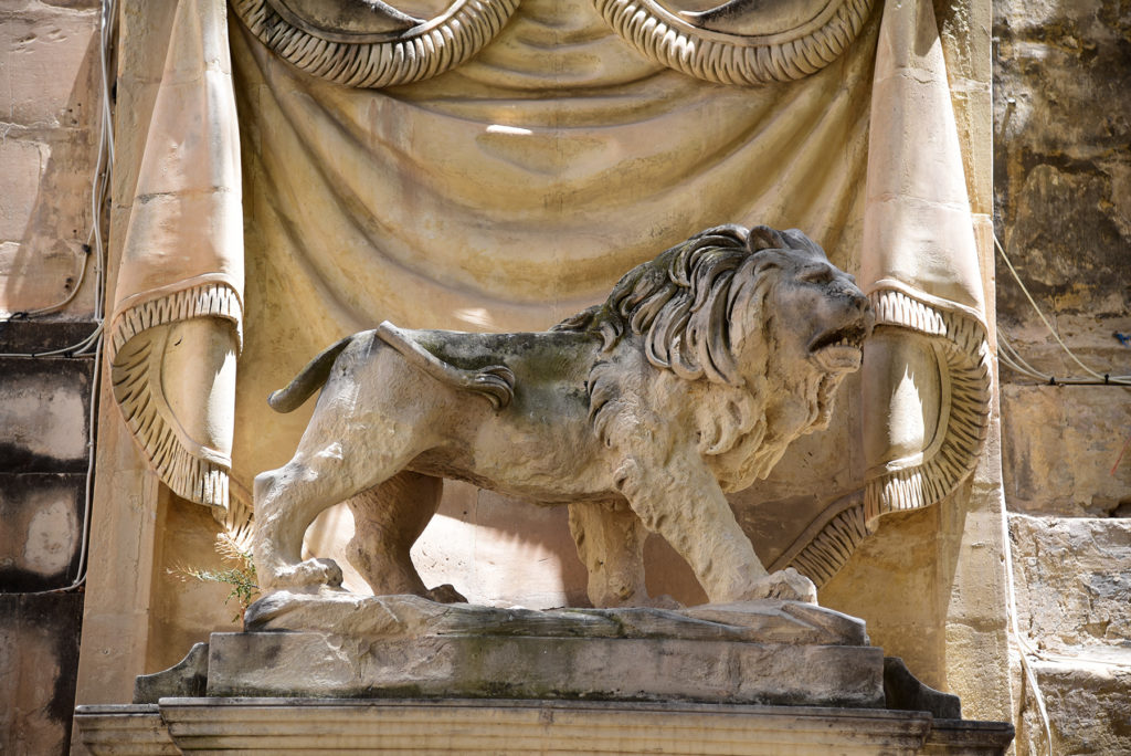 Katedra św. Jana - fontanna z lwem
