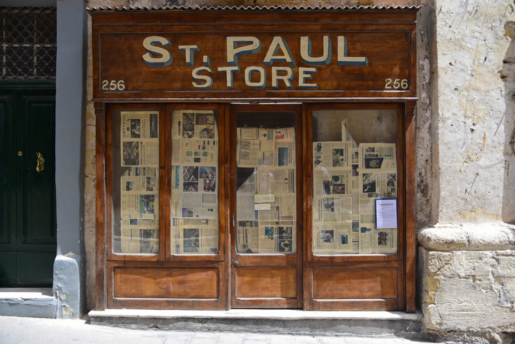 Valletta - sklep przy ulicy Świętego Pawła